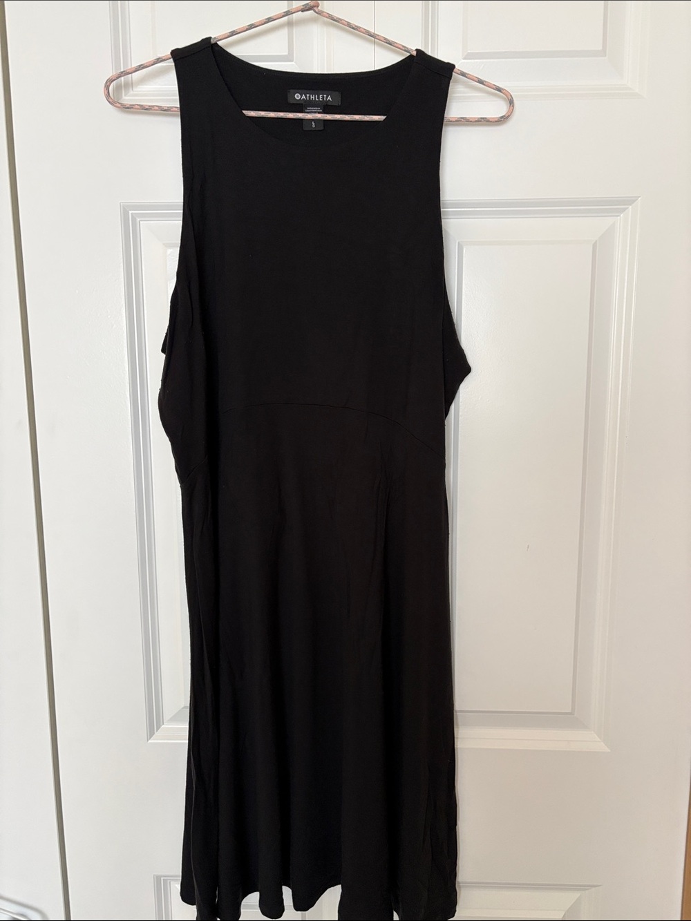 Athleta Black Sleeveless Midi Dress